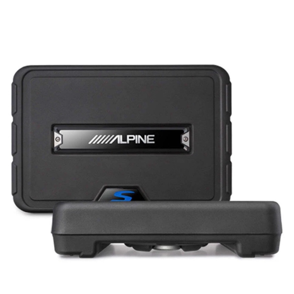 Alpine Black Compact Subwoofer